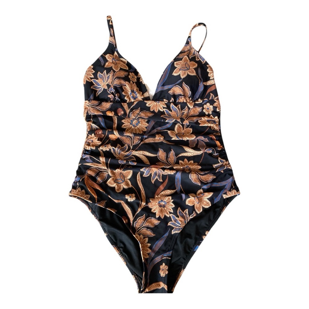 Cupshe Women's One Piece Swimsuit Tummy Control V Neck Bathing Suits Cute Medium